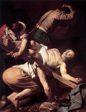 Caravaggio Painting - La Crucifixión de San Pedro Caravaggio